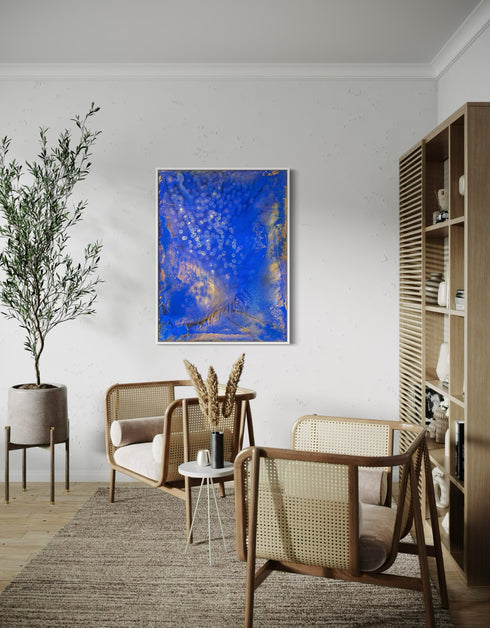 Fireflies | Framed Giclee Print on Canvas